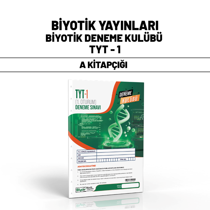 BİYOTİK TYT DENEME KULÜBÜ SNV 1-A - 2025-26